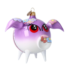Wistful Petal Sentinel | Hand-Painted Glass Ornament | Blubom 2020-074