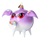 Wistful Petal Sentinel | Hand-Painted Glass Ornament | Blubom 2020-074