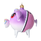 Wistful Petal Sentinel | Hand-Painted Glass Ornament | Blubom 2020-074