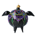 Noble Midnight Mosaic | Hand-Painted Glass Ornament | Blubom 2020-075