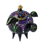 Noble Midnight Mosaic | Hand-Painted Glass Ornament | Blubom 2020-075