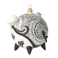 Load image into Gallery viewer, Noir Lace Piglet Premium christmas glass ornament 2020-076
