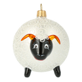 Gentle Amber Ram | Hand-Painted Glass Ornament | Blubom 2020-077
