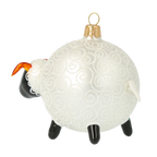 Gentle Amber Ram | Hand-Painted Glass Ornament | Blubom 2020-077