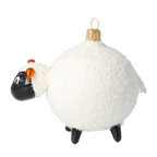 Inquisitive Highland Ram | Hand-Painted Glass Ornament | Blubom 2020-078