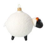 Inquisitive Highland Ram | Hand-Painted Glass Ornament | Blubom 2020-078