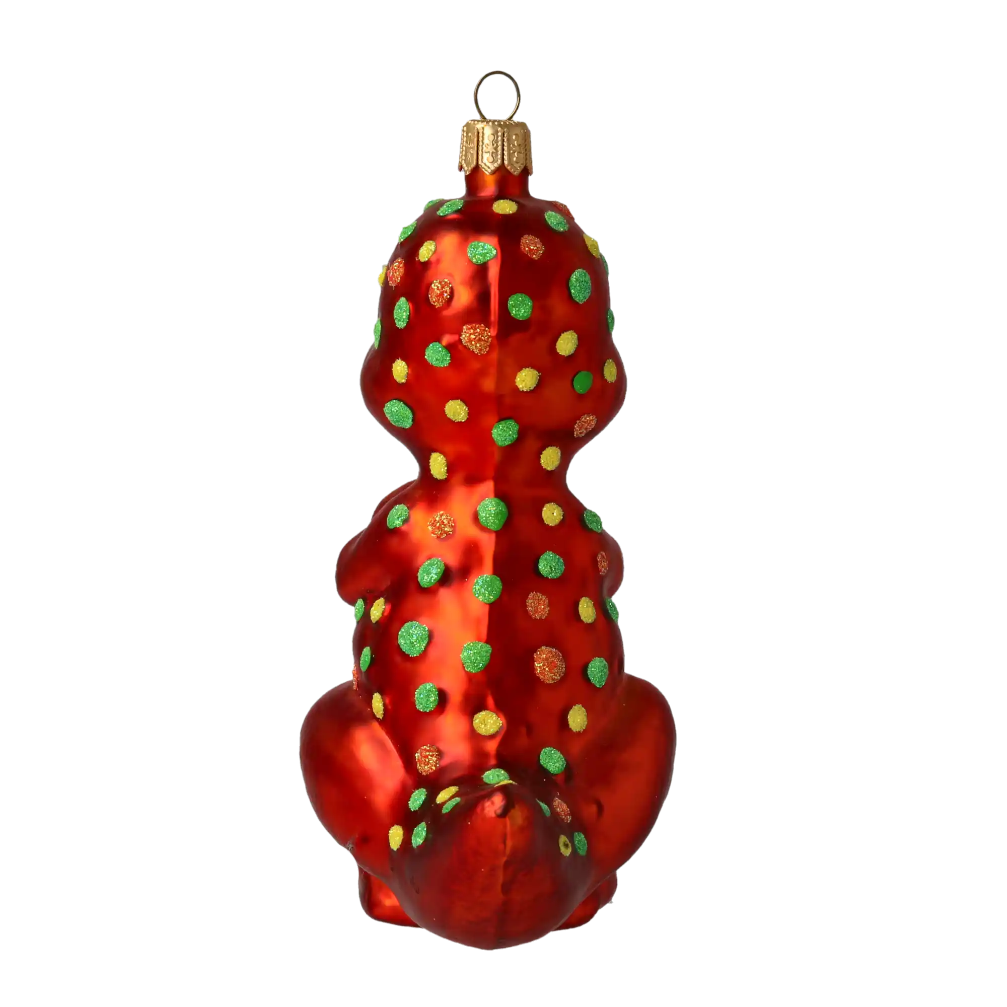 Ognisty Dinozaur Zabaweczka Szklana Ozdoba