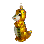 Inquisitive Sovereign | Hand-Painted Glass Ornament | Blubom 2020-082