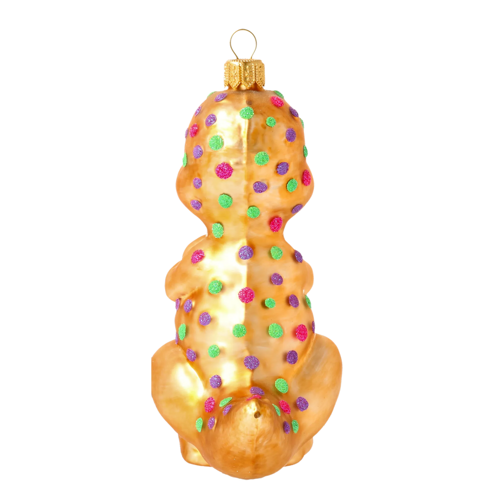 Gentle Gilded Behemoth | Hand-Painted Glass Ornament | Blubom 2020-084