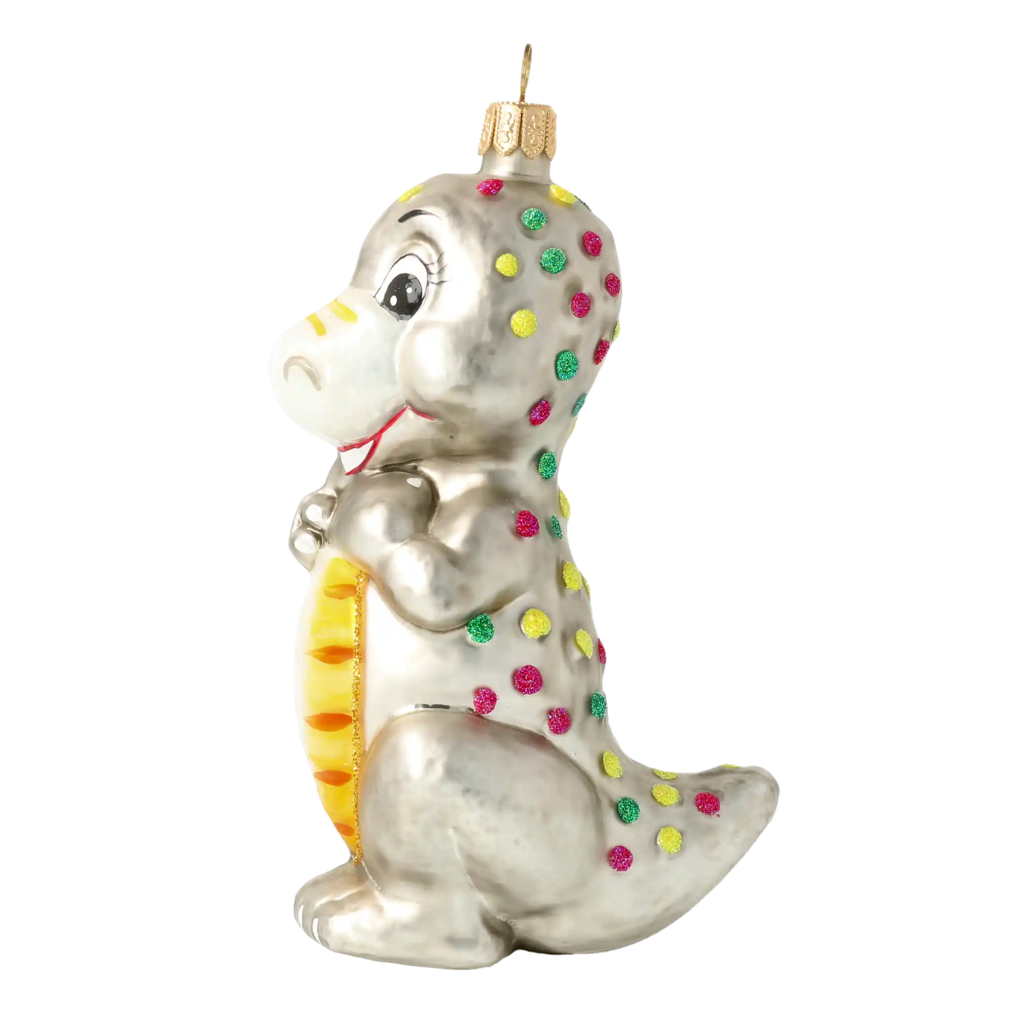 Dinozaur w kropki Zabawka Szklana Ozdoba