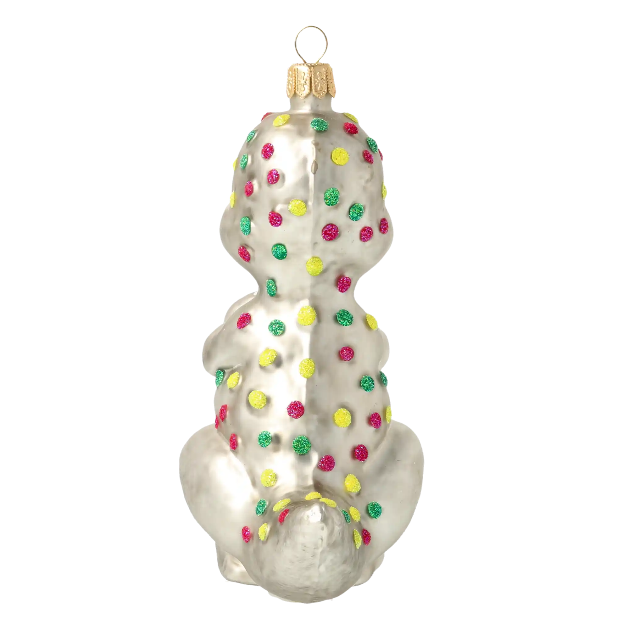 Dinozaur w kropki Zabawka Szklana Ozdoba