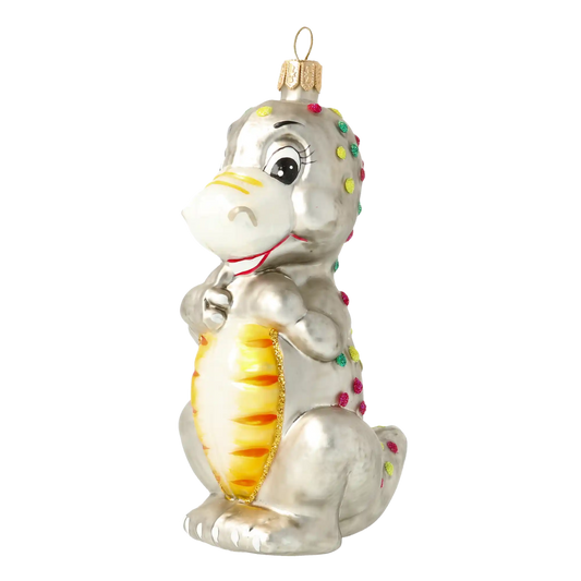 Dinozaur w kropki Zabawka Szklana Ozdoba