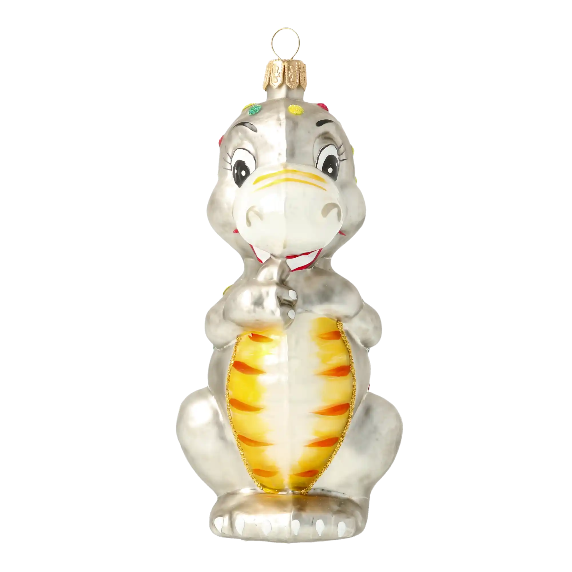 Dinozaur w kropki Zabawka Szklana Ozdoba