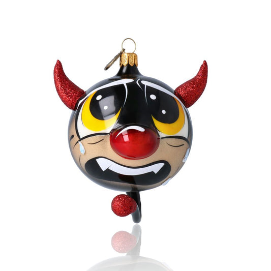 Wystraszony Diabełek Szklana Ozdoba Potworek – magia nocy w Twoim wnętrzu