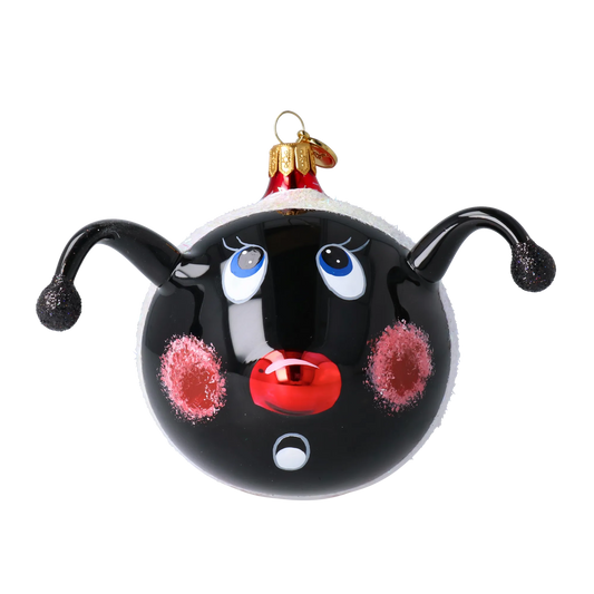 Onyx Ladybird Premium christmas glass ornament 2020-096