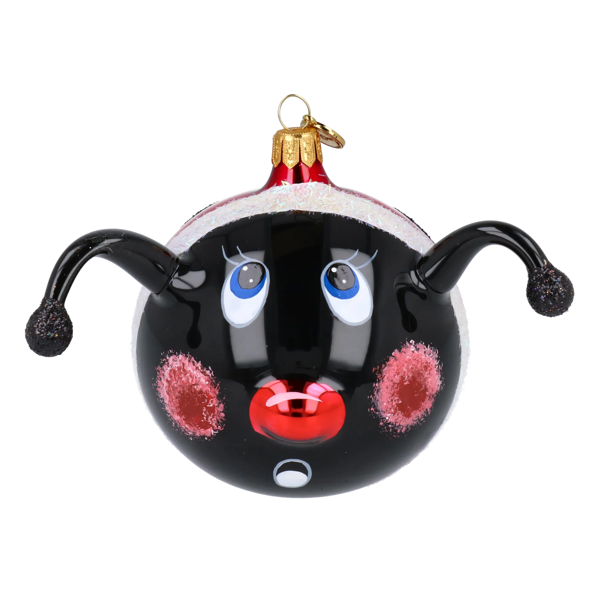 Onyx Ladybird Premium christmas glass ornament 2020-096