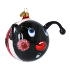 Astonished Midnight Voyager | Hand-Painted Glass Ornament | Blubom 2020-096