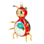 Bashful Meadow Guest | Hand-Painted Glass Ornament | Blubom 2020-097