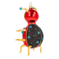 Załaduj obraz do przeglądarki galerii, Crimson Azure Blossom Beetle Premium christmas glass ornament 2020-097
