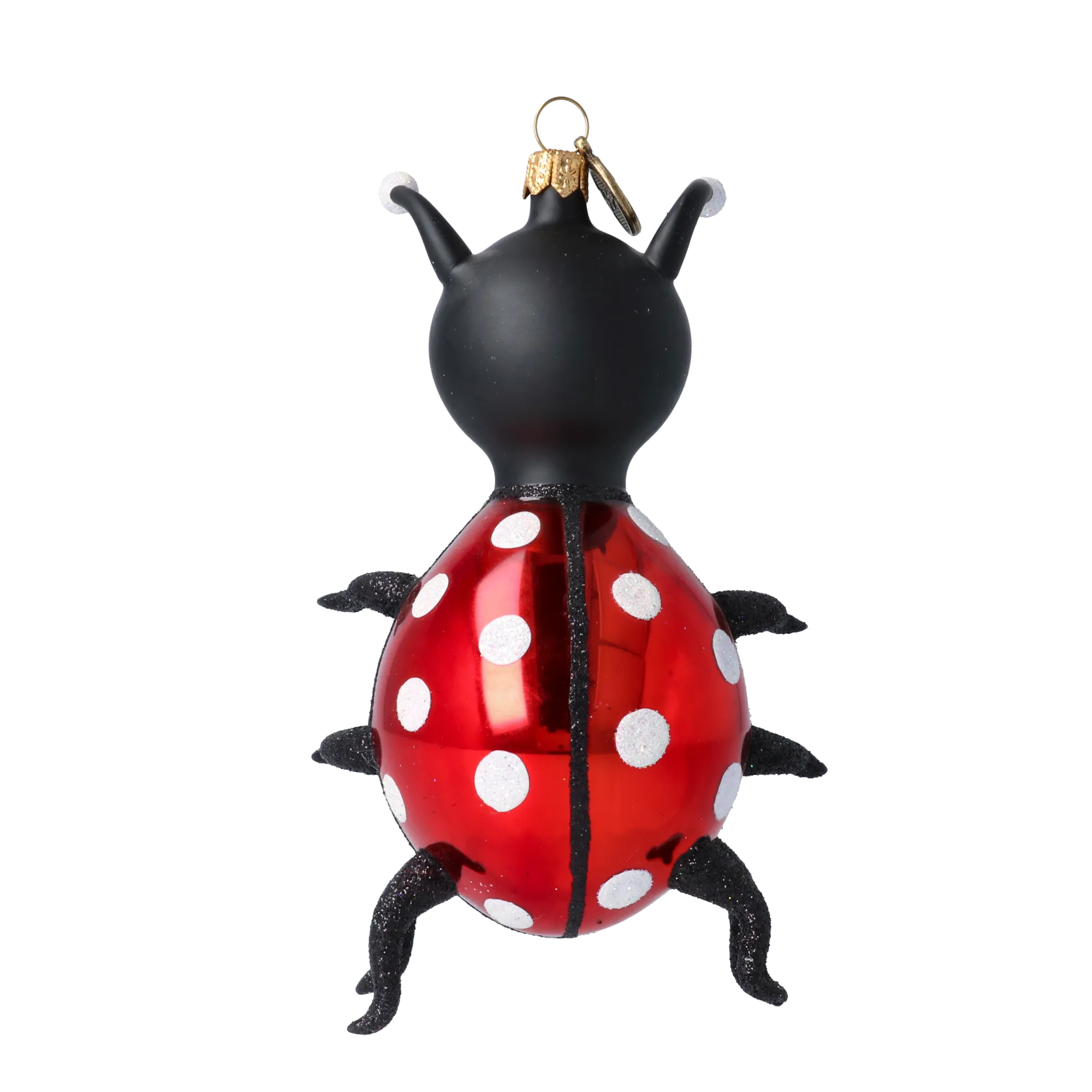 Dapper Midnight Beetle | Hand-Painted Glass Ornament | Blubom 2020-101