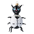 Earnest Midnight Guest | Hand-Painted Glass Ornament | Blubom 2020-102