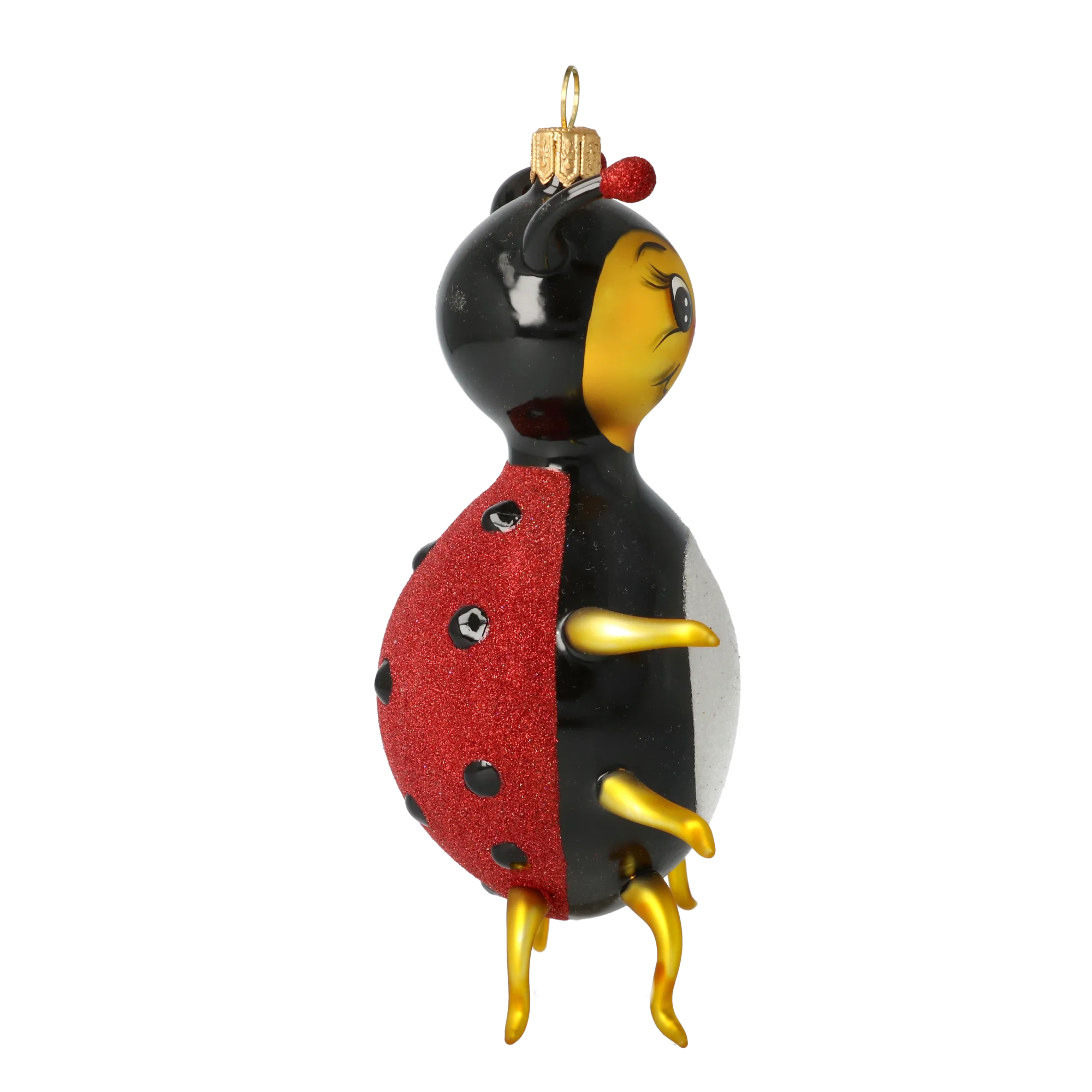 Gilded Onyx Beetle Premium christmas glass ornament 2020-107