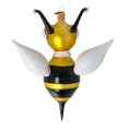 Załaduj obraz do przeglądarki galerii, Golden Striped Wasp Premium christmas glass ornament 2020-111
