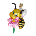 Earnest Blossom Bearer | Hand-Painted Glass Ornament | Blubom 2020-112