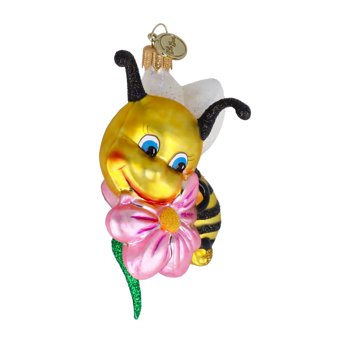 Earnest Blossom Bearer | Hand-Painted Glass Ornament | Blubom 2020-112