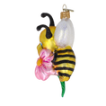 Załaduj obraz do przeglądarki galerii, Honeybee Blossom Handmade Glass Christmas ornament bee 2020-112
