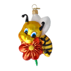 Gilded Nectar Scout | Hand-Painted Glass Ornament | Blubom 2020-113