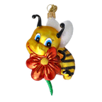 Gilded Nectar Scout | Hand-Painted Glass Ornament | Blubom 2020-113