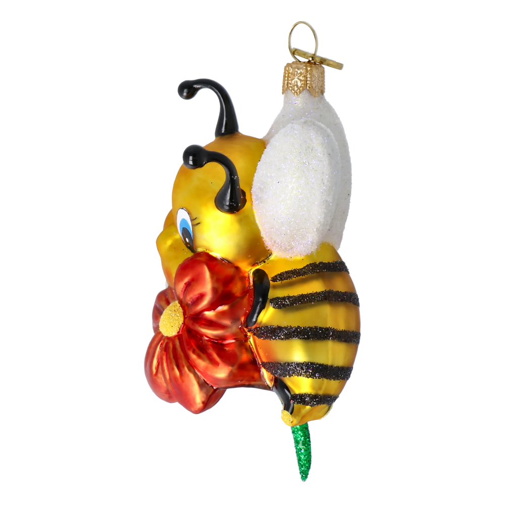 Gilded Nectar Scout | Hand-Painted Glass Ornament | Blubom 2020-113