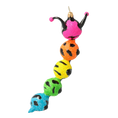 Załaduj obraz do przeglądarki galerii, Midnight Rainbow Caterpillar Premium christmas glass ornament 2020-119
