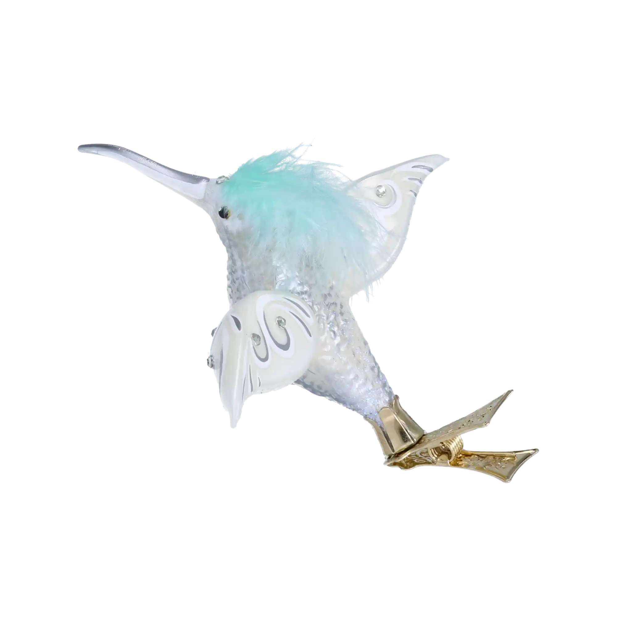 Koliber Szklana Ozdoba Choinkowa Bombka