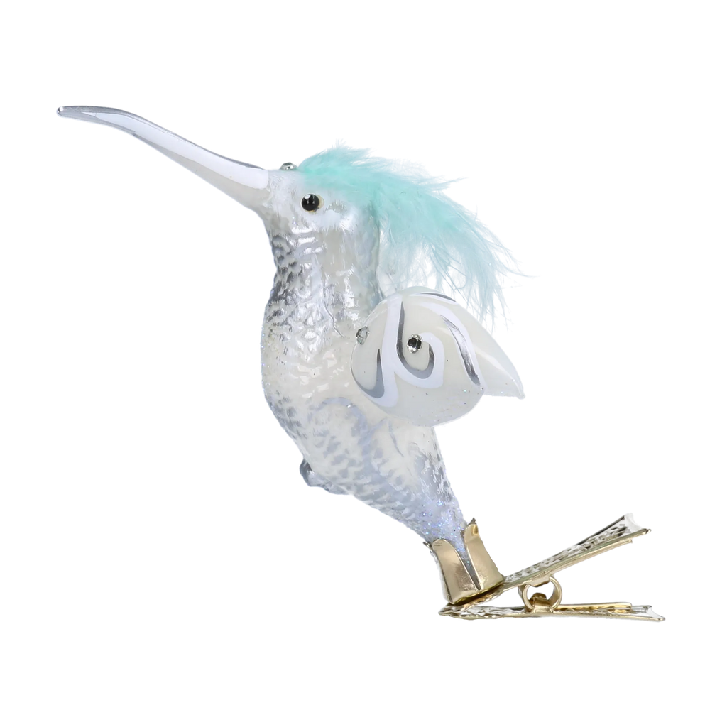Serene Seafoam Envoy | Hand-Painted Glass Ornament | Blubom 2020-124