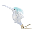 Load image into Gallery viewer, Hummingbird Winter Glow Handmade Glass Christmas ornament 2020-124
