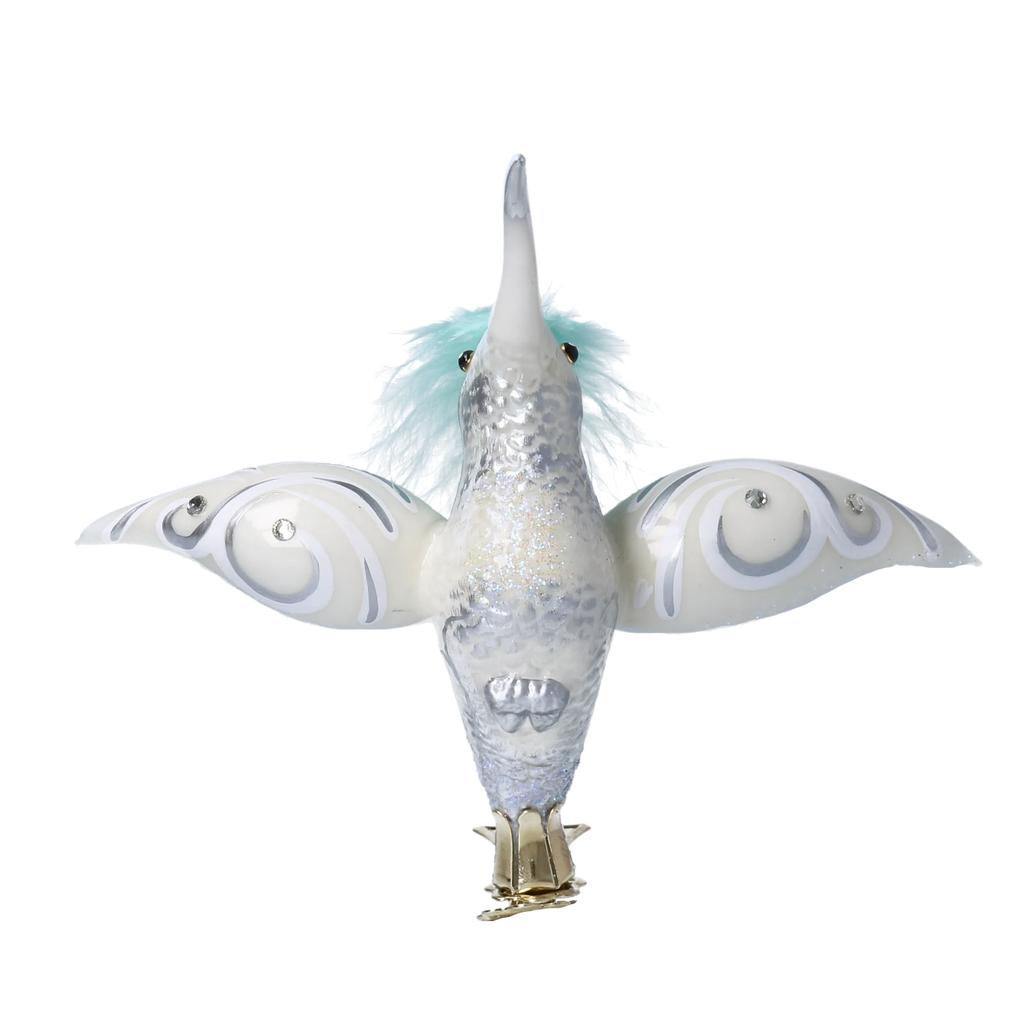 Serene Seafoam Envoy | Hand-Painted Glass Ornament | Blubom 2020-124