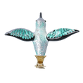 Załaduj obraz do przeglądarki galerii, Silver Mint Hummingbird Premium christmas glass ornament 2020-125
