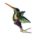 Load image into Gallery viewer, Iridescent Midnight Hummingbird Premium christmas glass ornament 2020-127
