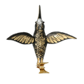 Sovereign Midnight Wing | Hand-Painted Glass Ornament | Blubom 2020-128