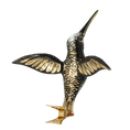 Załaduj obraz do przeglądarki galerii, Gilded Onyx Hummingbird Premium christmas glass ornament 2020-128
