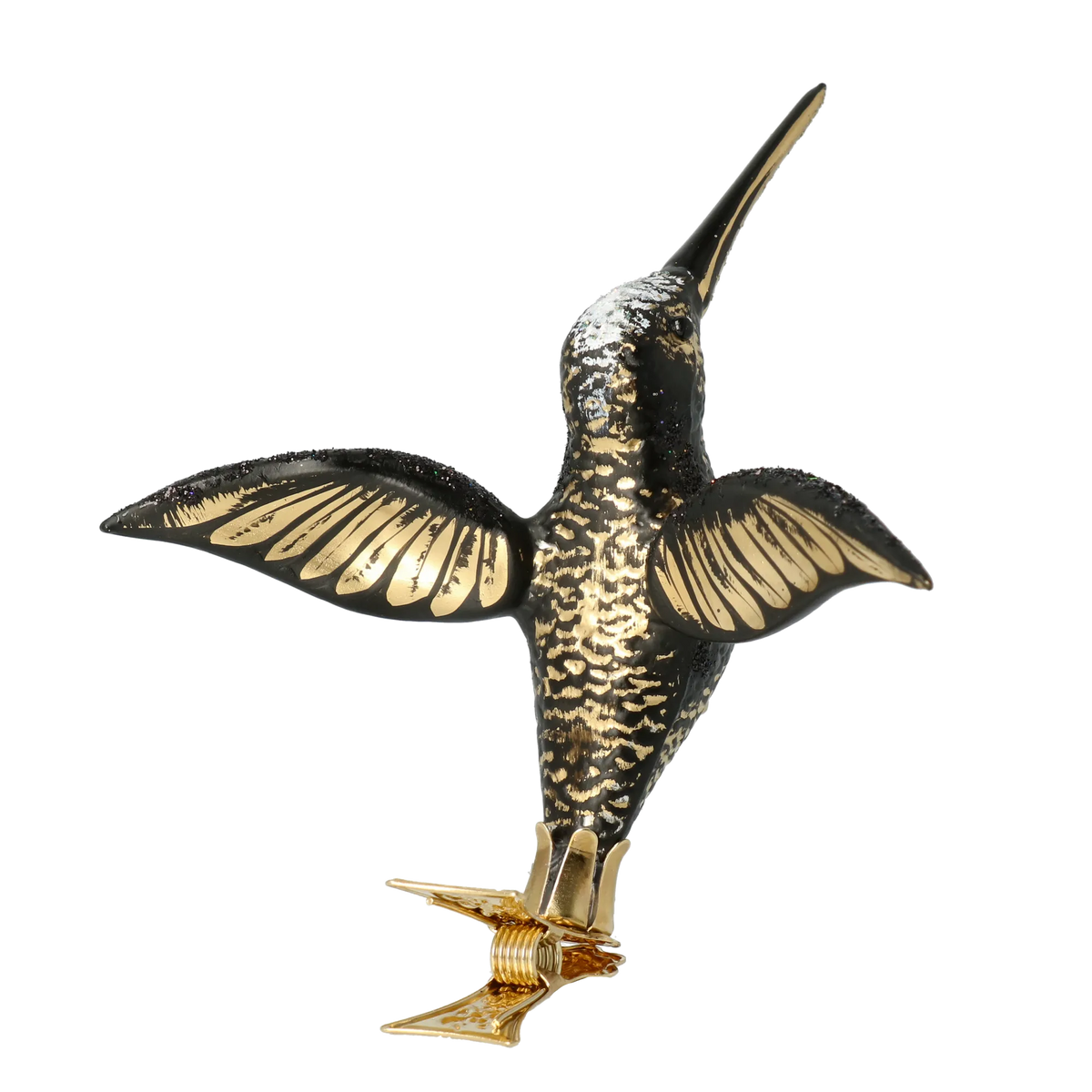 Sovereign Midnight Wing | Hand-Painted Glass Ornament | Blubom 2020-128