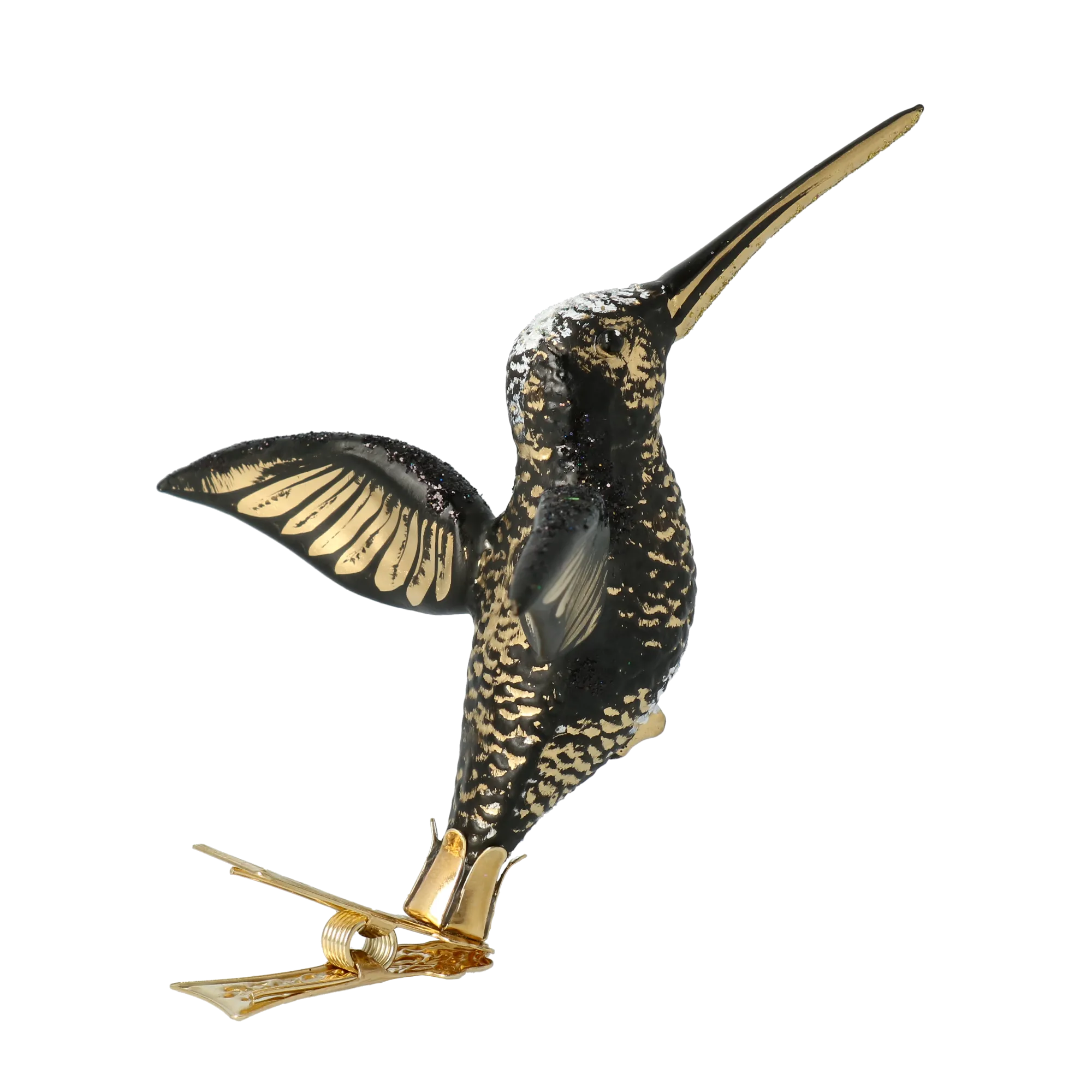 Gilded Onyx Hummingbird Premium christmas glass ornament 2020-128