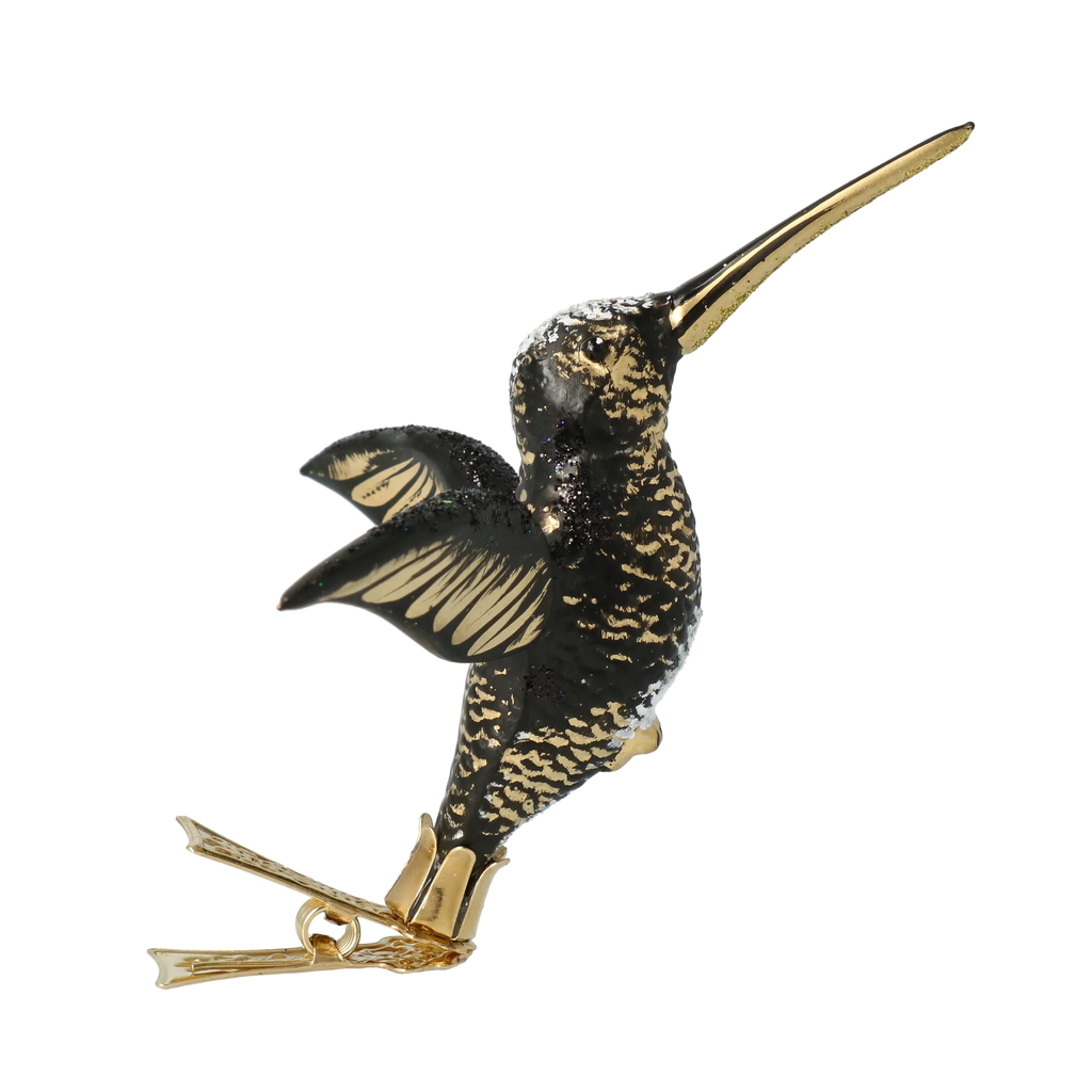 Sovereign Midnight Wing | Hand-Painted Glass Ornament | Blubom 2020-128
