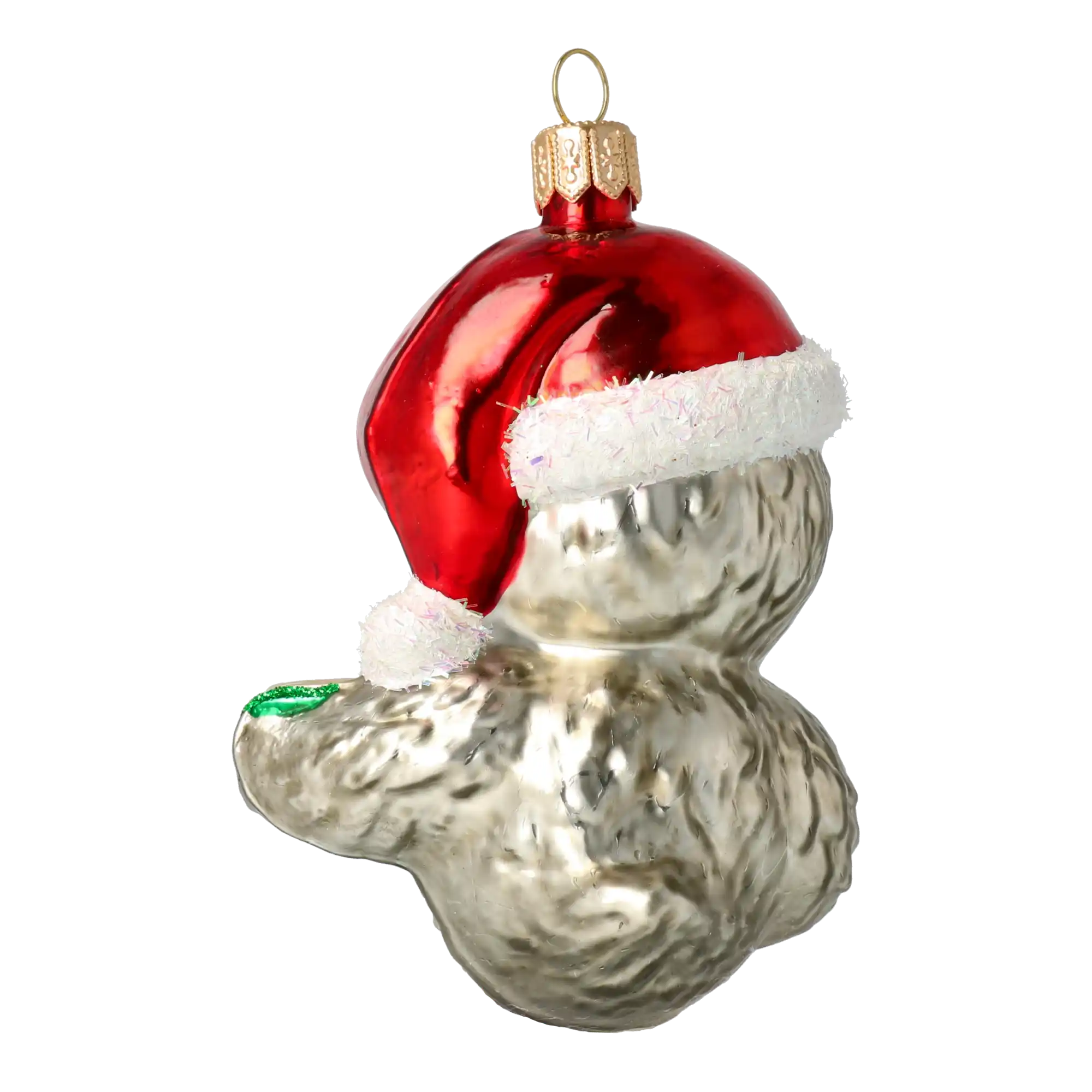 Śpiewający Ptaszek z dzwonkiem Szklana Ozdoba Ptak