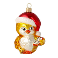 Load image into Gallery viewer, Golden Caroling Songbird Premium christmas glass ornament 2020-147
