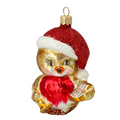 Redbreast Chorister | Hand-Painted Glass Ornament | Blubom 2020-148