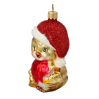 Redbreast Chorister | Hand-Painted Glass Ornament | Blubom 2020-148