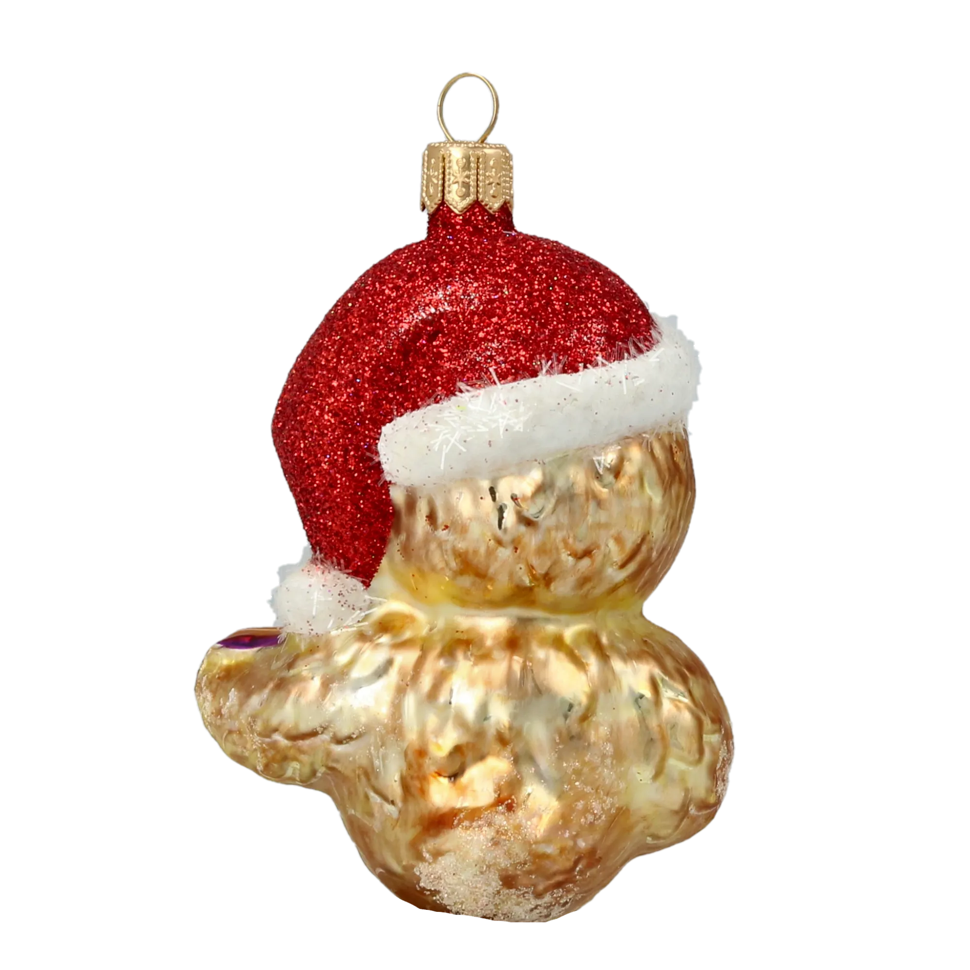 Gilded Caroling Songbird Premium christmas glass ornament 2020-148